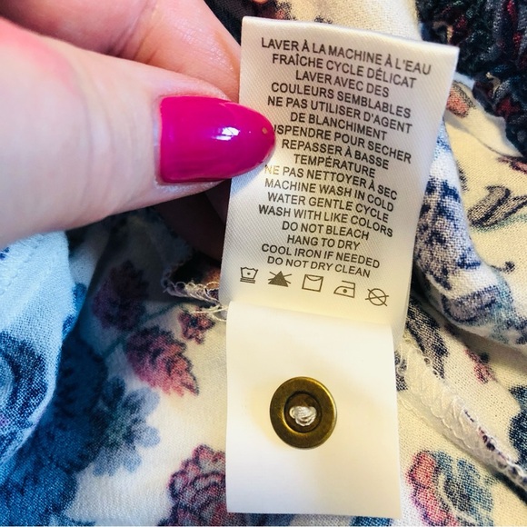 Joie Large Peasant Style Crop Top Ballon Sleeves Boho - Picture 15 of 16